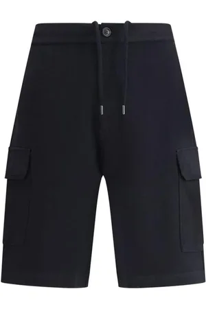 Brunello Cucinelli Korte broeken, Heren, Zwart, S, Katoen, Stijlvolle Bermuda Shorts voor Mannen