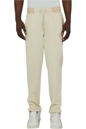 John Richmond Broeken, Heren, , M, Katoen, Joggingbroek met geborduurd logo op de voorkant