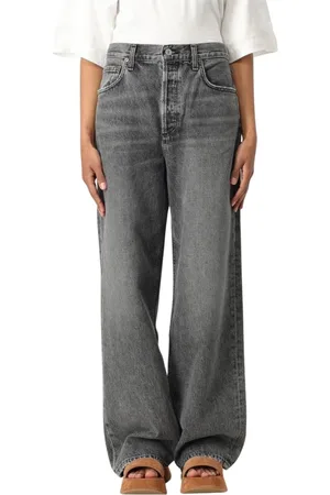 AGOLDE Jeans, Dames, Grijs, W28, Katoen, Grijze Pinch Waist Jeans