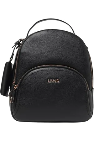 Liu Jo Tassen, Dames, Zwart, ONE Size, Leer, Rode leren schoudertas