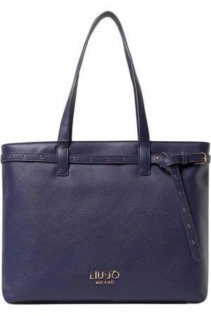 Liu Jo Tassen, Dames, Blauw, ONE Size, Elegante Leren Crossbody Handtas