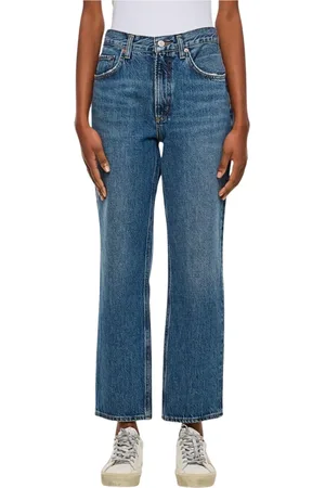 AGOLDE Jeans, Dames, Blauw, W28, Katoen, Vintage Loose Mid-Rise Blauwe Jeans