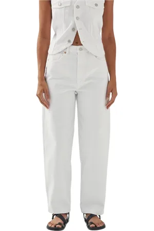 ALOHAS Jeans, Dames, Wit, L, Denim, Lorenza Witte Denim Broek