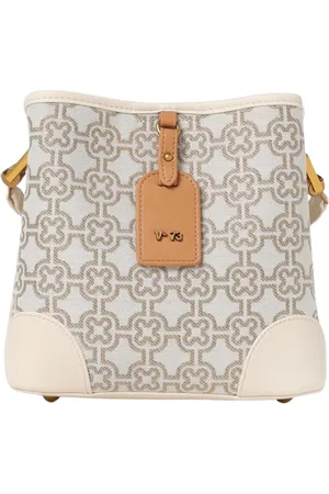 V°73 Tassen, Dames, Veelkleurig, ONE Size, Leer, Stijlvolle Geometrische Crossbody Tas