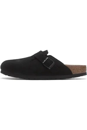 Birkenstock Schoenen, Heren, Zwart, 37 EU, Suède, Zwart Suède Leren Klomp