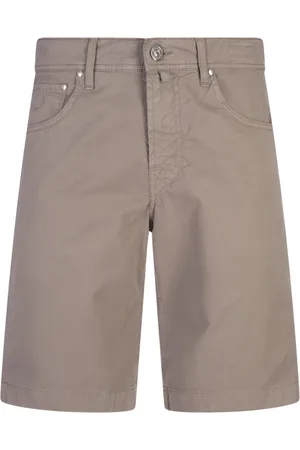 Jacob Cohen Korte broeken, Heren, Grijs, W34, Katoen, Grijze Broek met Katoenmix