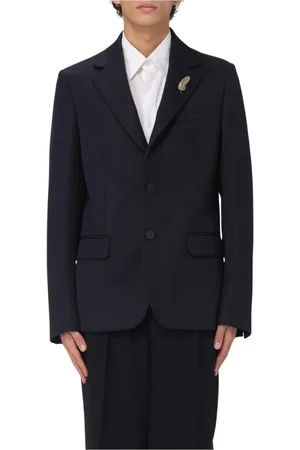 Golden Goose Jassen, Heren, Blauw, L, Navy Reverskraag Blazer