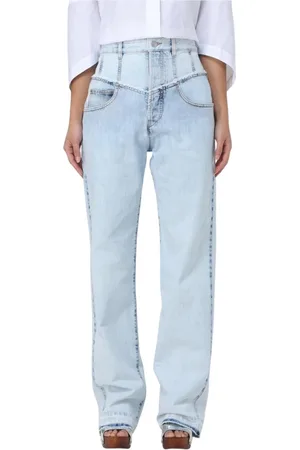Isabel Marant Jeans, Dames, Blauw, M, Katoen, Relaxed Fit Boyfriend Jeans