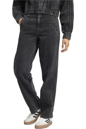 adidas Jeans, Dames, Zwart, W26, Denim, Premium Denim Straight Leg Broek