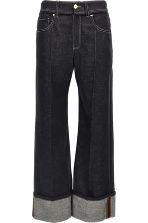 Brunello Cucinelli Jeans, Dames, Blauw, 2Xs, Katoen, Katoenen Jeans Made in Italy