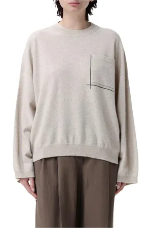 Brunello Cucinelli Truien, Dames, , XS, Kasjmier, Cashmere Pullover Relaxed Fit