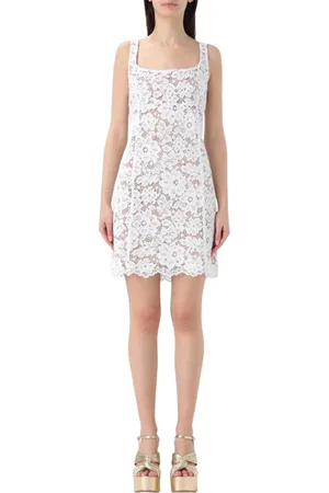 Michael Kors Kleedjes, Dames, Wit, XS, Witte Mouwloze Midi Jurk met Geplooide Details