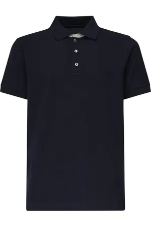 FAY Tops, Heren, Zwart, S, Katoen, Zwarte T-shirts en Polos met Korte Mouwen