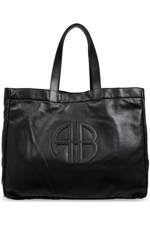 ANINE BING Tassen, Dames, Zwart, ONE Size, Leer, Shopper tas