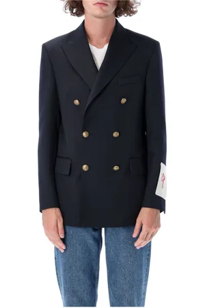 Golden Goose Jassen, Heren, Blauw, XL, Polyester, Double-Breasted Dave Blazer