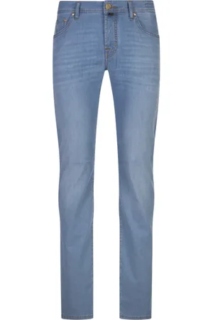Jacob Cohen Jeans, Heren, Blauw, W32, Katoen, Blauwe Katoenmix Broek