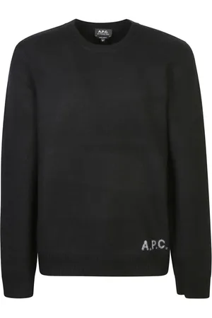 A.P.C. Truien, Heren, Zwart, M, Zwarte Sweatshirt Aw 24 Herenmode