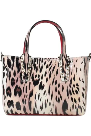 Christian Louboutin Tassen, Dames, Veelkleurig, ONE Size, Leer, Luipaard Patent Tote Tas