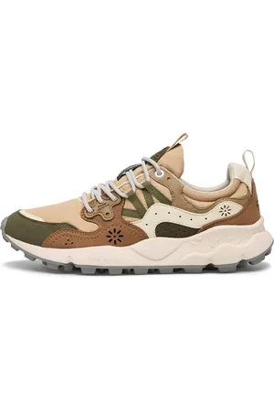 Flower Mountain Schoenen, Heren, Veelkleurig, 43 EU, Eco-suede and technical fabric sneakers Yamano 3 MAN Kaiso