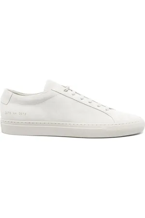 COMMON PROJECTS Schoenen, Heren, Grijs, 40 EU, Grijze Veterschoen met Platte Rubberen Zool