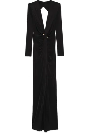 Elisabetta Franchi Kleedjes, Dames, Zwart, XL, Gown