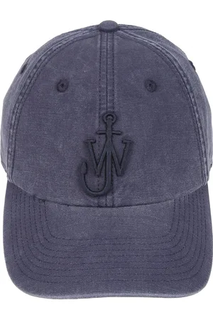 J.W.Anderson Accessoires, Heren, Blauw, ONE Size, Katoen, Katoenen Baseballpet met Verstelbare Gesp