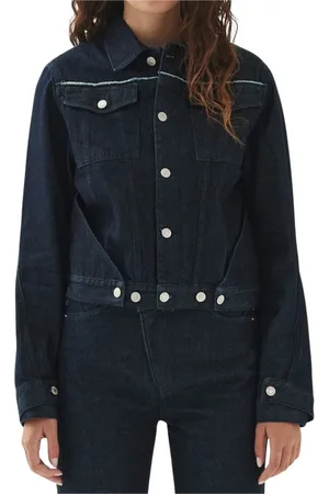 ALOHAS Jassen, Dames, Blauw, S, Denim, Zand Indigo Denim Jack