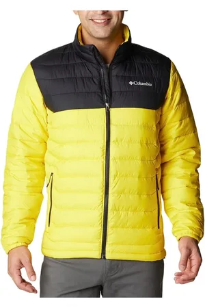 Columbia Jassen, Heren, Geel, L, Powder Lite Gele Jas