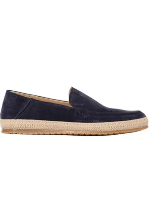 Stuart Weitzman Schoenen, Heren, Blauw, 40 EU, Suède, Beige Espadrille Loafer Casual Schoenen