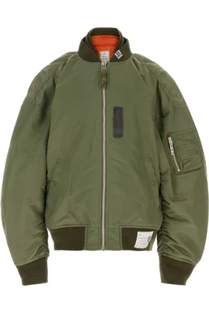 MIHARA YASUHIRO Jassen, Heren, Groen, S, Nylon, Army Nylon Bomber Jacket