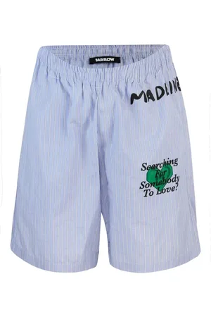 BARROW Korte broeken, Heren, Blauw, XS, Katoen, Blauwe Katoenen Shorts met zijzakken