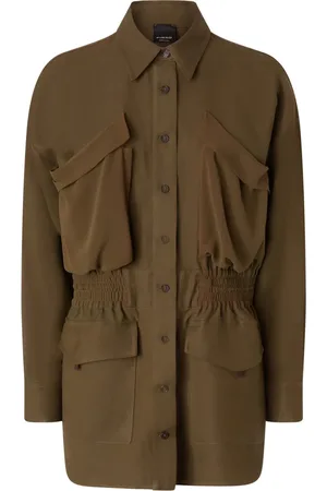 Pinko Jassen, Dames, Groen, M, Oramai Over Shirt