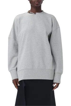 Stella McCartney Sweatshirts & Hoodies, Dames, Grijs, M, Katoen, Grijze Katoenen Sweatshirt