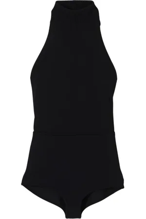 Max Mara Tops, Heren, Zwart, XS, Zwart Gebreide Halter Top