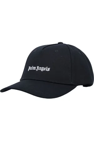 Palm Angels Accessoires, Heren, Zwart, ONE Size, Katoen, Zwarte Logo Cap Aw 24