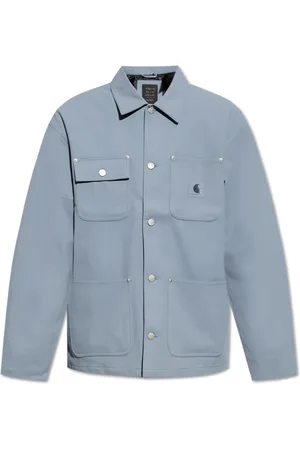 Carhartt Jassen, Heren, Blauw, M, Polyester, Suede Michigan Coat