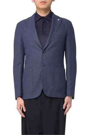 Manuel Ritz Jassen, Heren, Blauw, 4Xl, Blauwe Blazer met Revers