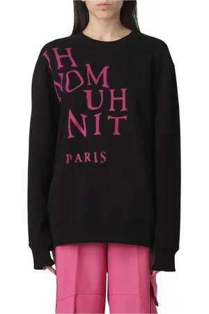 Ih Nom Uh Nit Sweatshirts & Hoodies, Dames, Zwart, XL, Katoen, Zwarte Paris Crewneck Sweatshirt