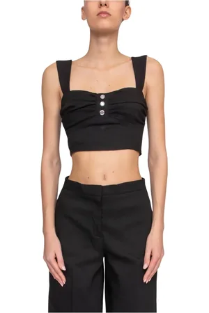 Pinko Tops, Dames, Zwart, 2Xs, Zwarte Dames Top Z99