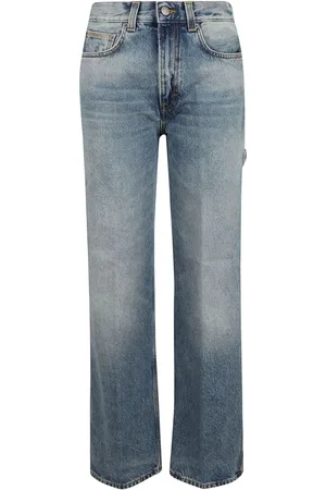 haikure Jeans, Dames, Blauw, W24, Wijde pijp jeans