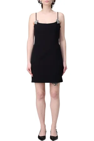 BLUMARINE Kleedjes, Dames, Zwart, XS, Zwarte Jurk met Hartdetail