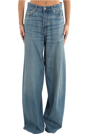 haikure Jeans, Dames, Blauw, W24, Blauwe Losse Jeans