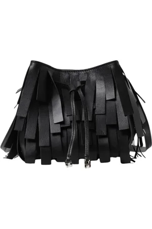 Hogan Tassen, Dames, Zwart, ONE Size, Leer, Zwarte Leren Crossbody Tas