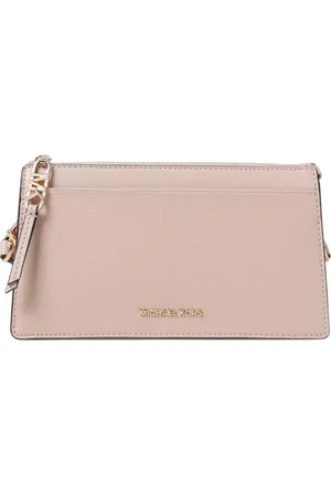 Michael Kors Tassen, Dames, Roze, ONE Size, Leer, Charm Flap Wallet in Roze