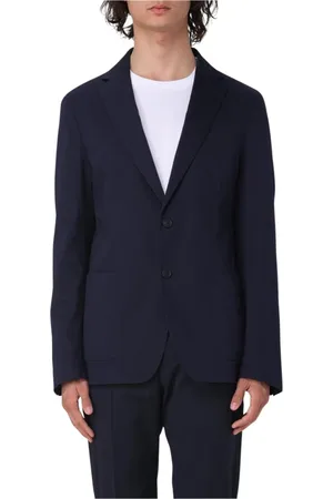 HUGO BOSS Jassen, Heren, Blauw, XL, Navy Formele Blazer