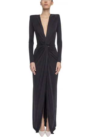 Elisabetta Franchi Kleedjes, Dames, Zwart, M, Zwarte Jurk voor Vrouwen