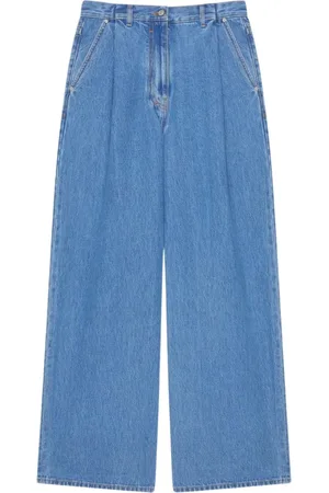 Givenchy Jeans, Dames, Blauw, W27, Klassieke Blauwe Wide Leg Jeans