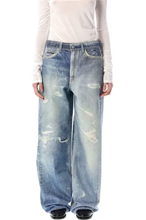 OUR LEGACY Jeans, Dames, Blauw, M, Denim, Vintage Denim High Waist Jeans