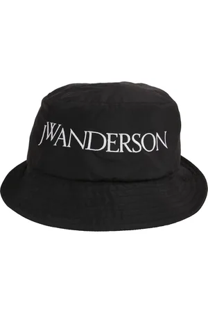 J.W.Anderson Accessoires, Heren, Zwart, S/M, Emmerhoed met geborduurd logo