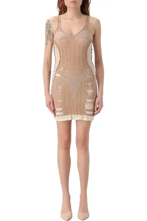 Diesel Kleedjes, Dames, , L, Elegante Naakte Silhouet Jurk